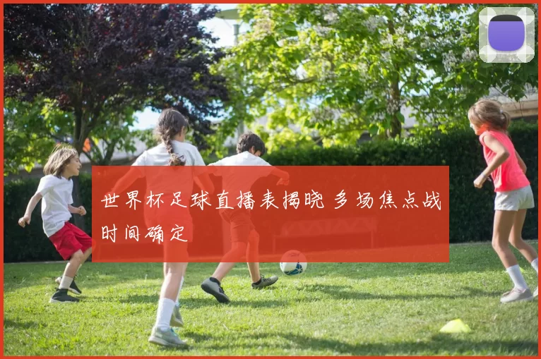 世界杯足球直播表揭晓 多场焦点战时间确定