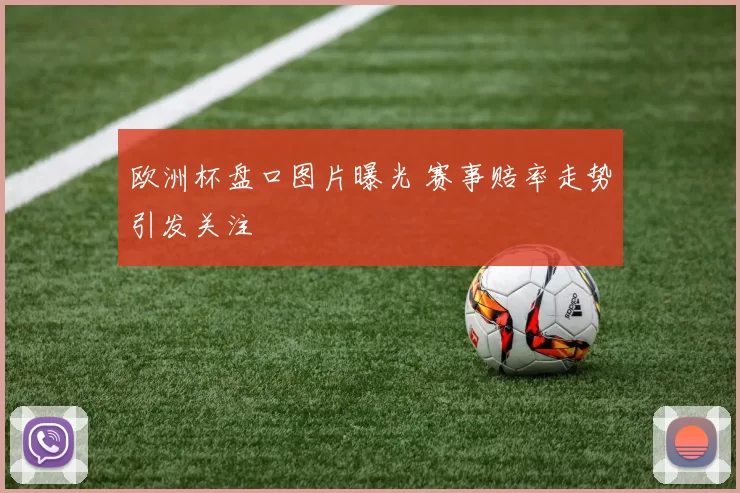 欧洲杯盘口图片曝光 赛事赔率走势引发关注